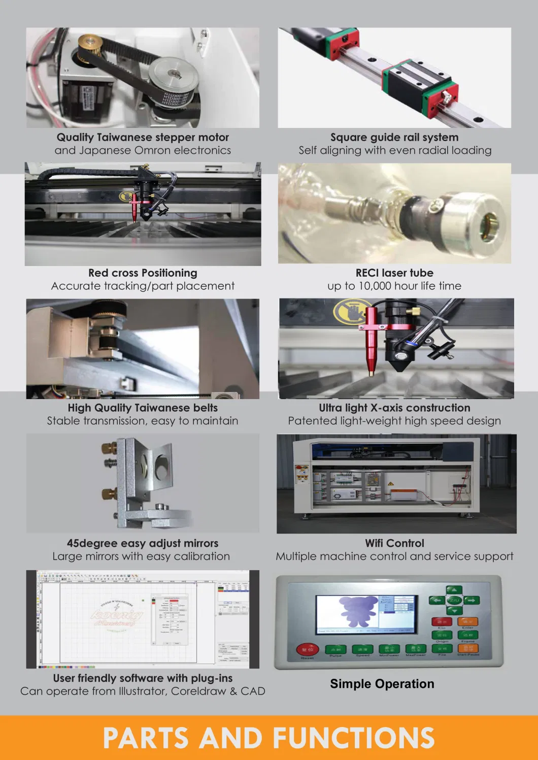 100W 200W 300W 400W Laser Engraver Cutter CNC 1325 CO2 Laser Cutting Machine for Metal Nonmetal MDF Wood