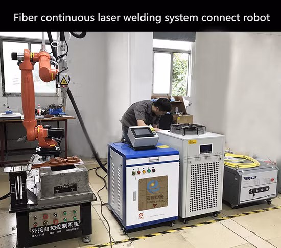 Robotic Tee Coupling Continuous Automatic Qcw Laser Source Welding Machine
